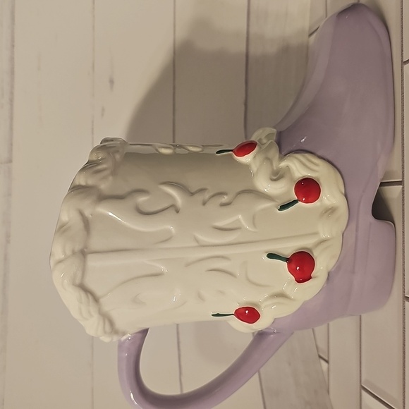 Purple Boot-Shaped Mug with Cherry Design - Picture 5 of 5